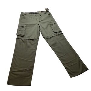 Boy Scouts of America Convertible Pants Men's 38x32 Olive Green Canvas NEW NWT